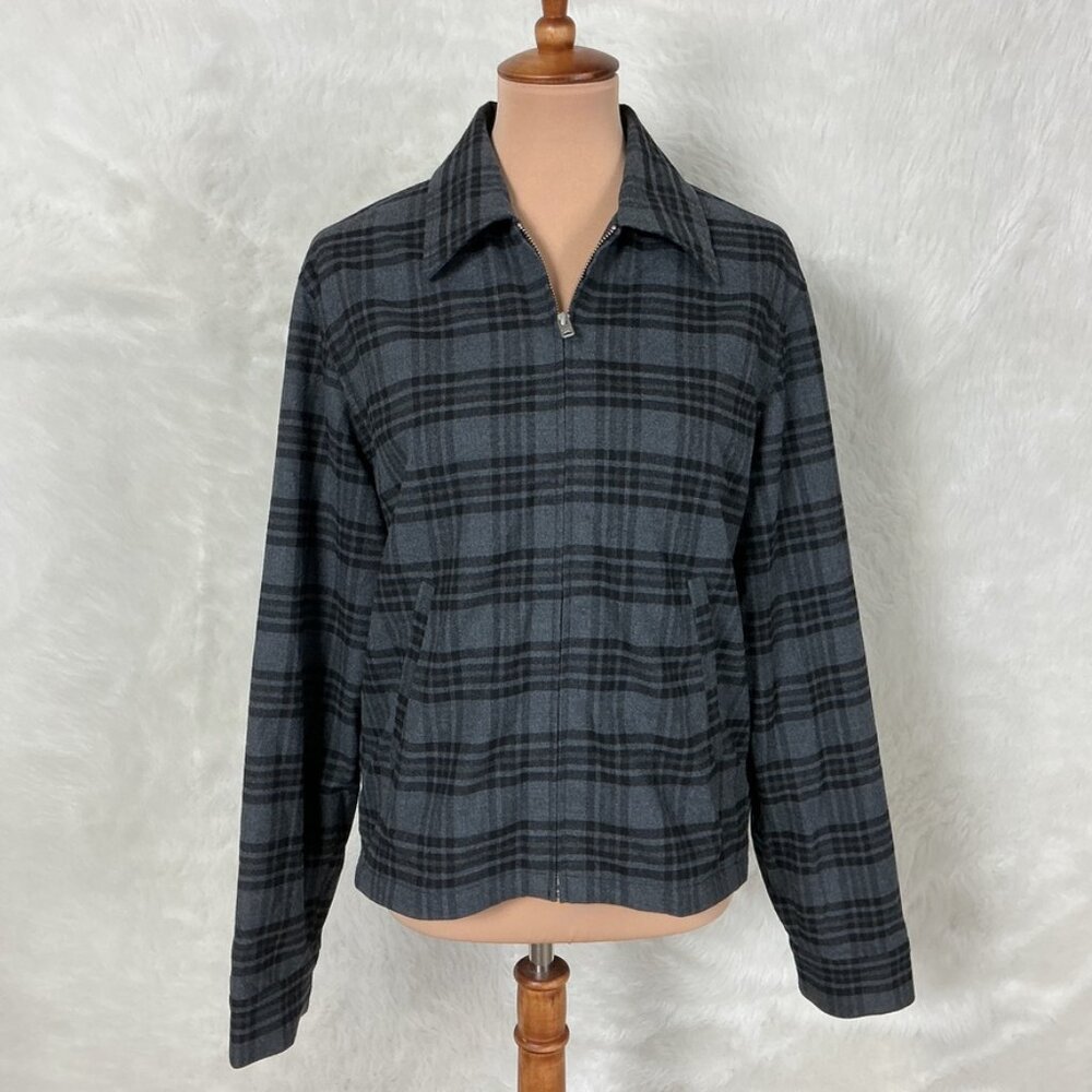 Hope Stockholm Gray & BlackTartan Plaid Fifty Five Jacket NWT Man 46 Woman 38
